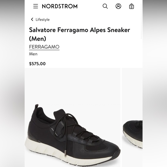Men’s Salvatore Ferragamo Alpes Sneaker NEVER WORN